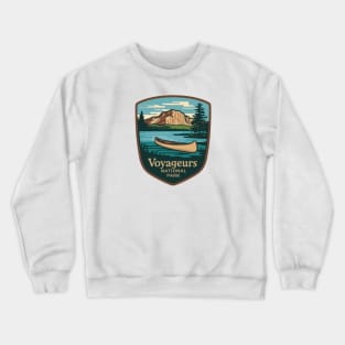 Voyageurs National Park Minnesota Vintage Sign Crewneck Sweatshirt